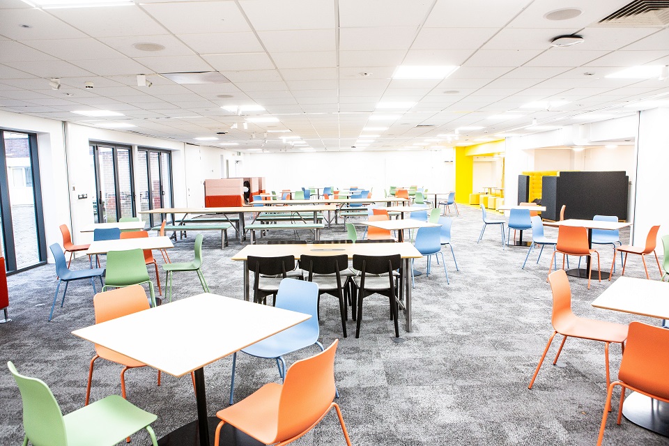 Group study social space in the Chancellor's building